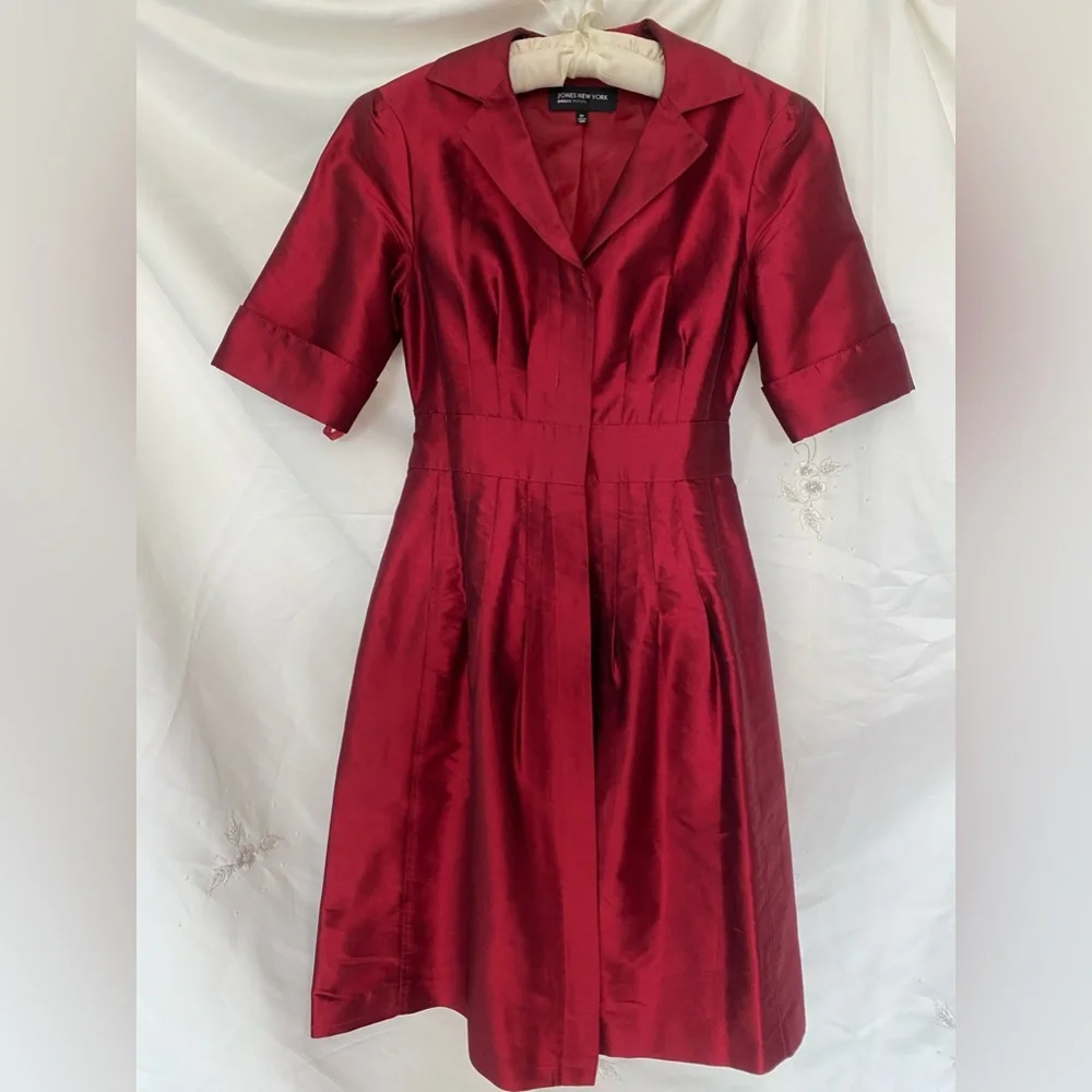 Jones New York, 2P, red dress. - Picture 1 of 8